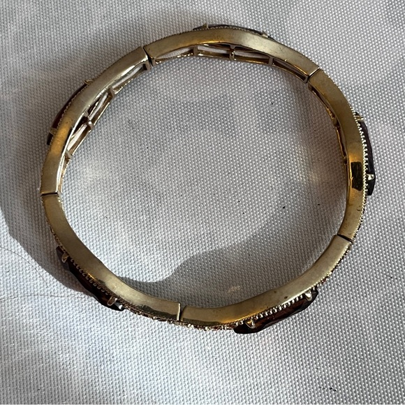 Monet bracelet elastic slip on 7.5” vintage - Picture 3 of 4